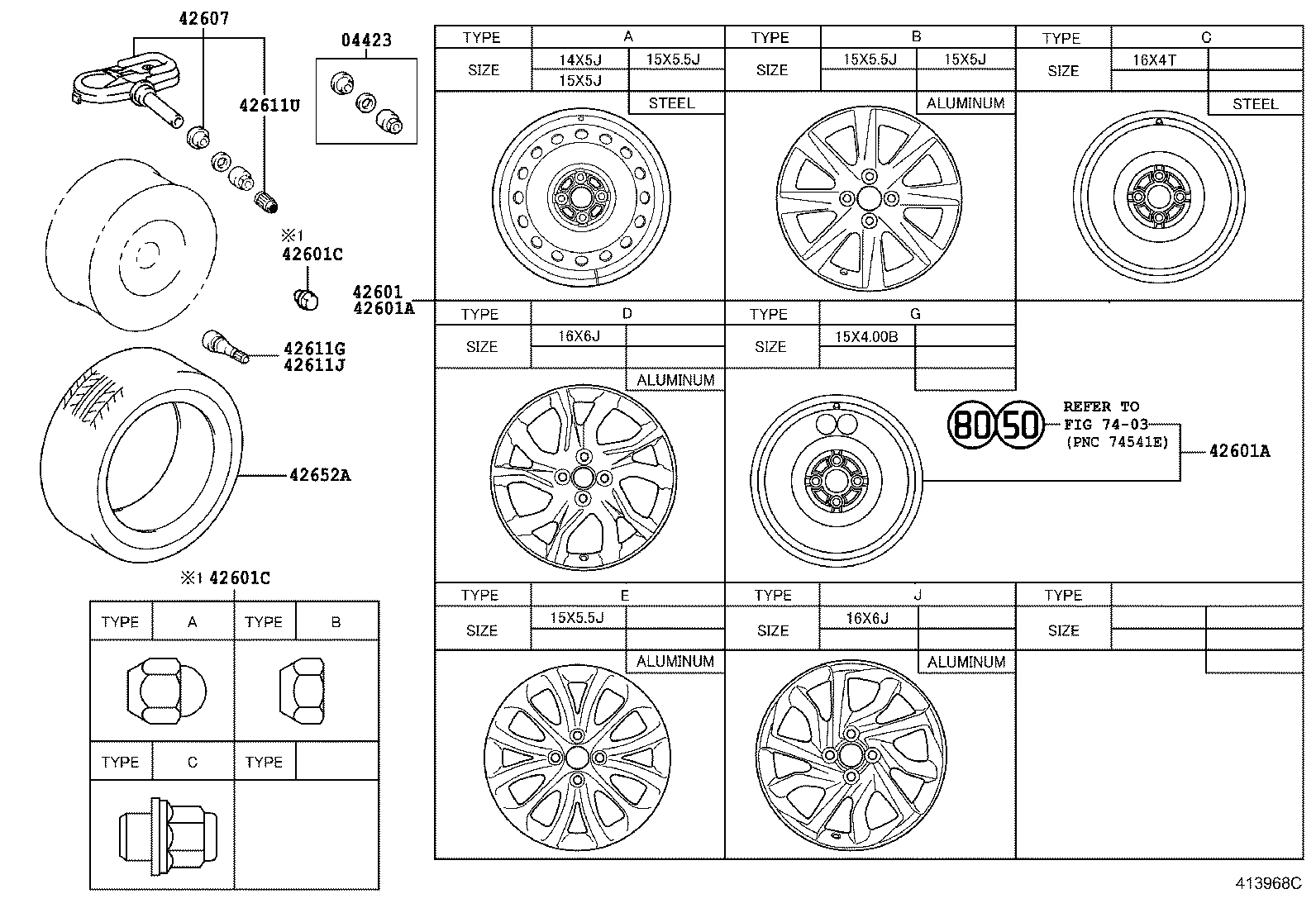 DISC WHEEL & WHEEL CAP TOYOTA YARIS [NCP131] (NORTH AMERICA)