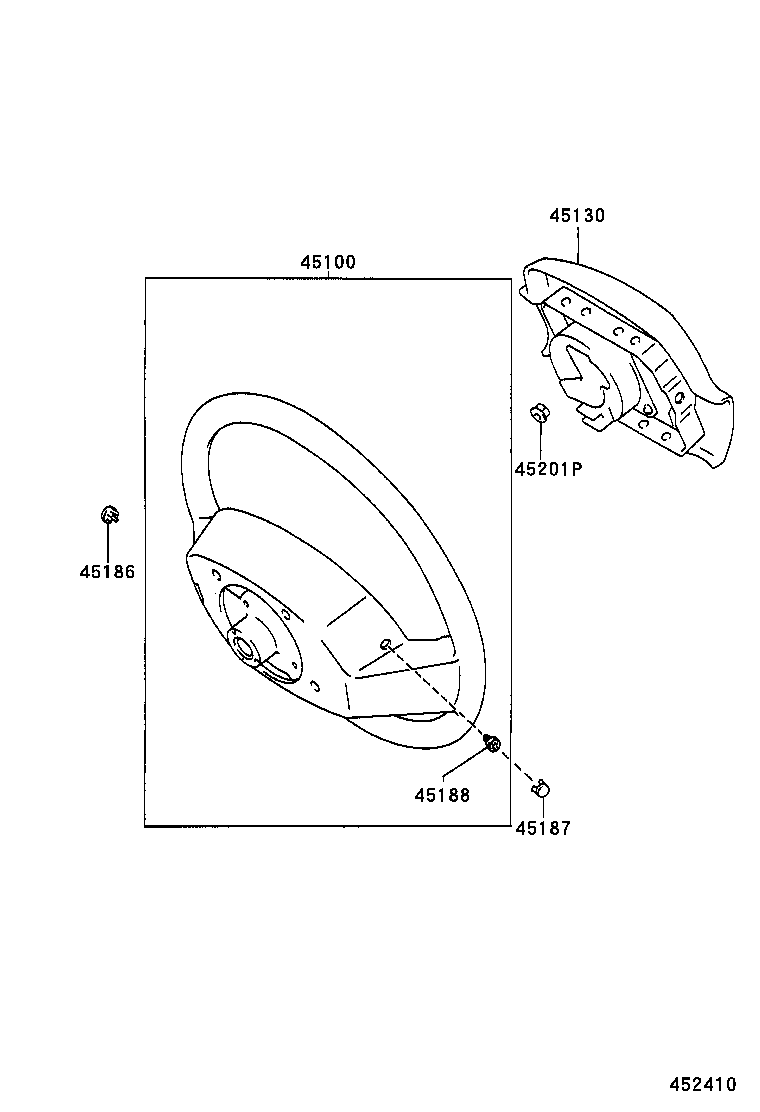 STEERING WHEEL TOYOTA [RZN161,171,VZN160,170] (NORTH AMERICA)