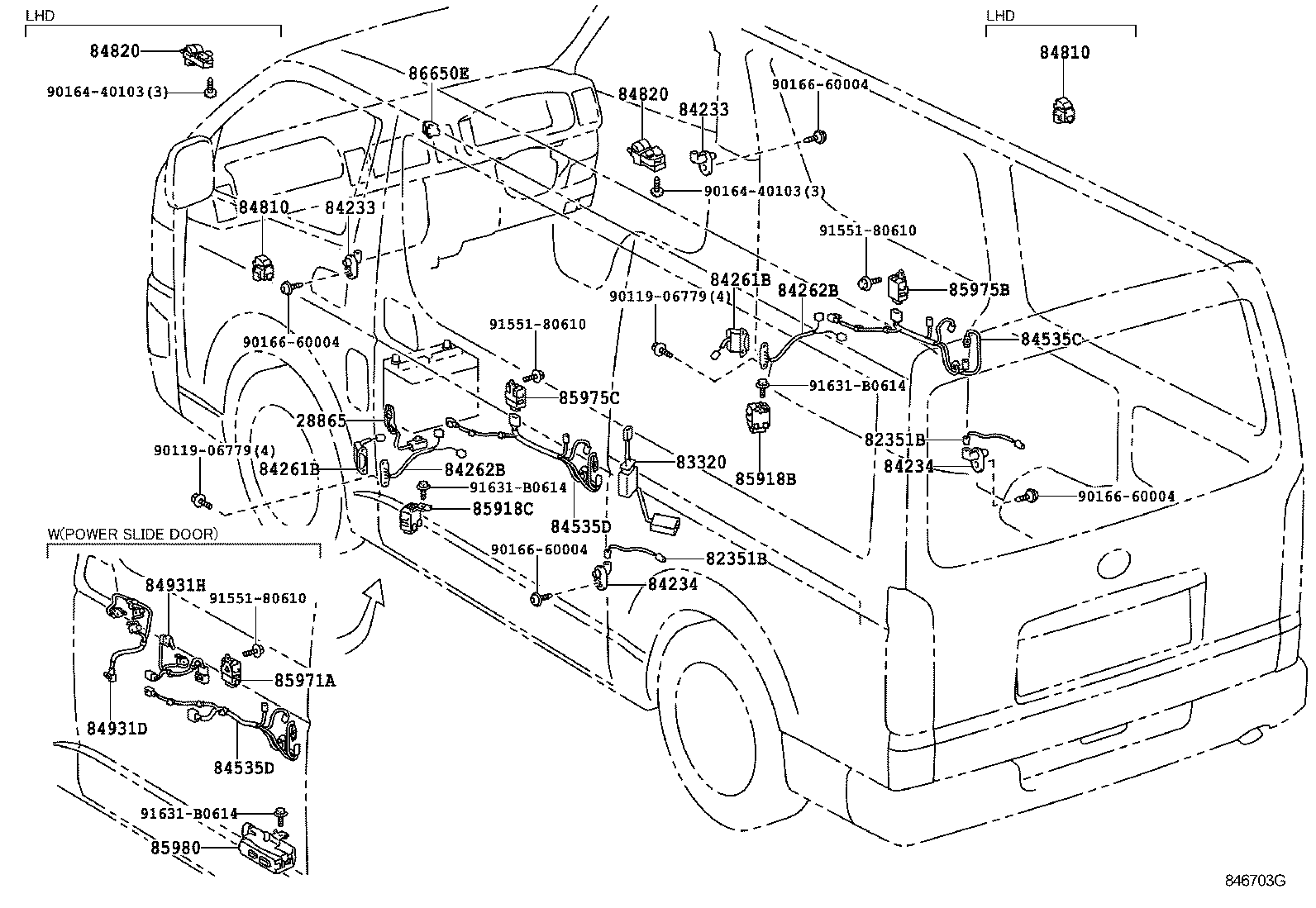 SWITCH & RELAY & COMPUTER[DOOR,ROOF,FLOOR,SEAT & LAGGAGE ILLUST NO. 6