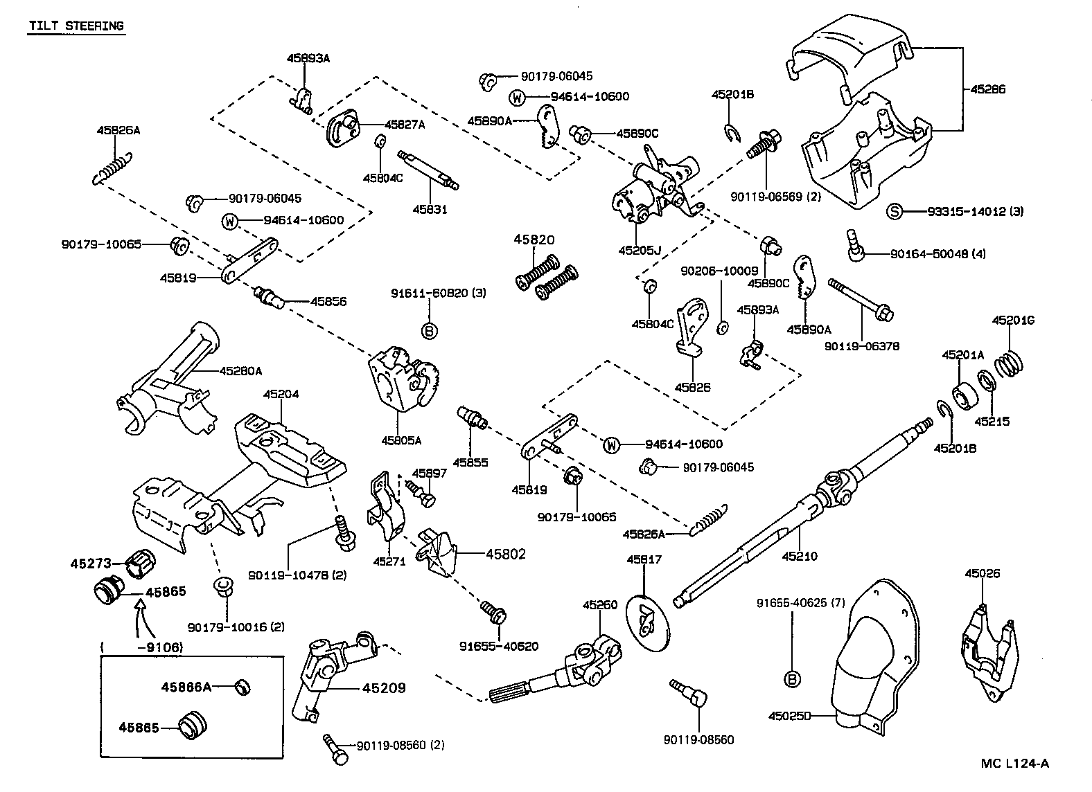 Королла 120 схемы. Рулевая колонка Тойота Королла 120 схема. Детали рулевой колонки Тойота Королла 1993 года. Схема рулевой колонки Тойота Королла ae110. Схема рулевого вала Тойота 100 кузов.