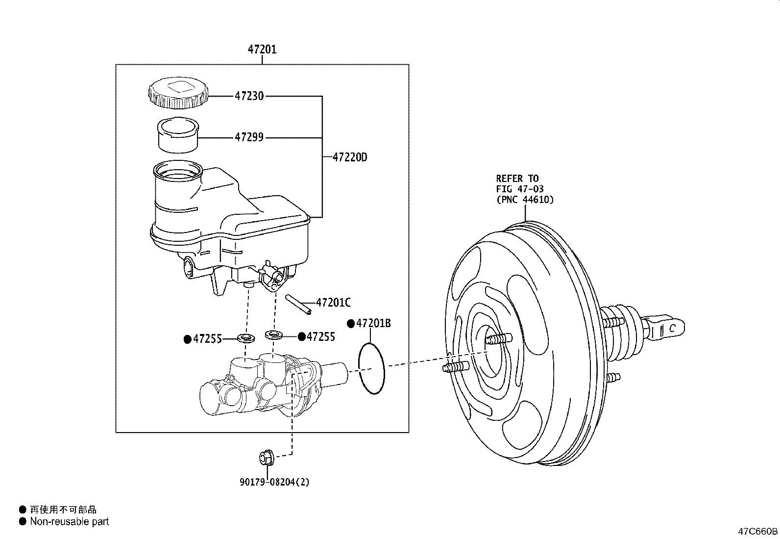Toyota GR Yaris XP210 Brake master cylinder Diagram & OEM Parts (2020 ...