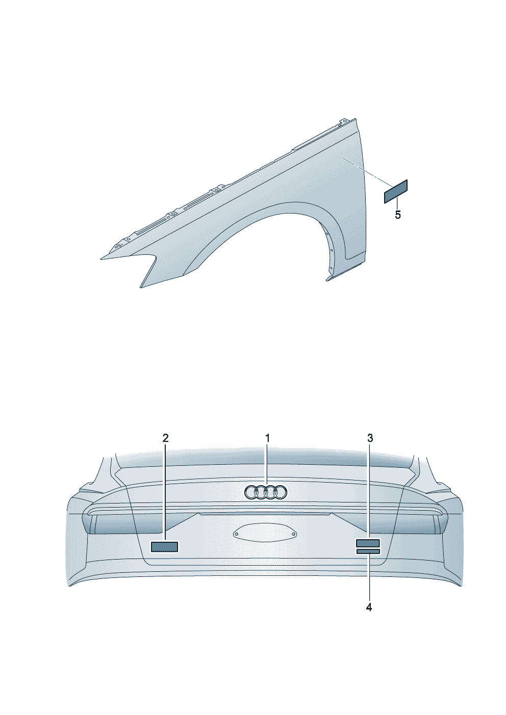 Audi A3/S3/RS3/Sportback/Limousine (Typ 8Y) Inscriptions/lettering ...