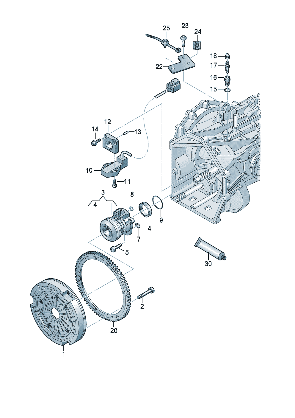 Audi R8 Spyder (Typ 42) Coupling automatic manual gearbox Diagram & OEM ...