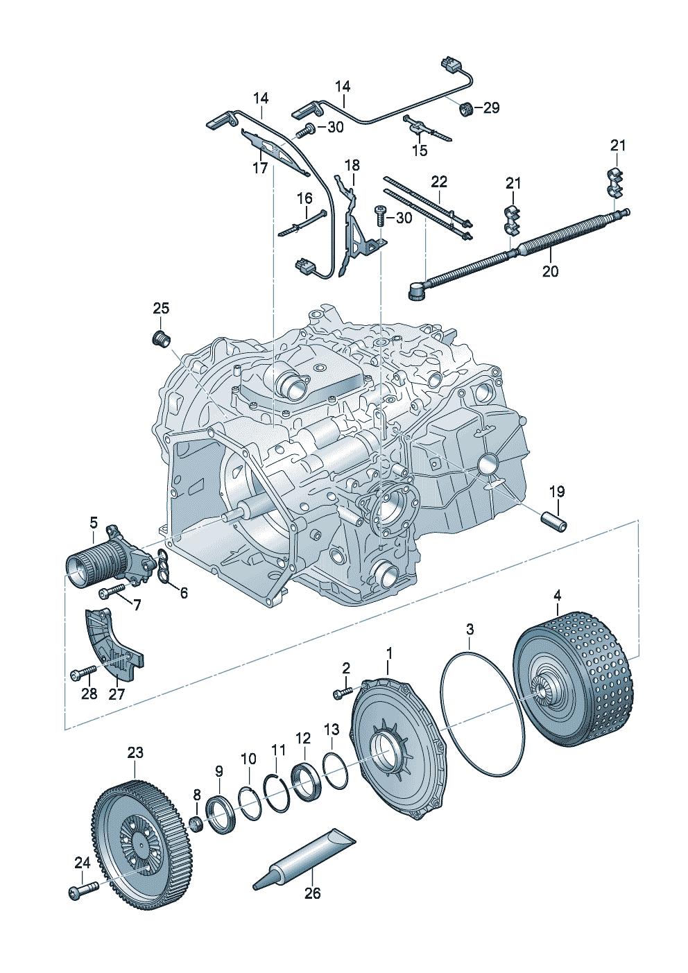 Buy Audi R8 Spyder (Typ 4S) Multi-plate clutch for dual clutch gearbox ...