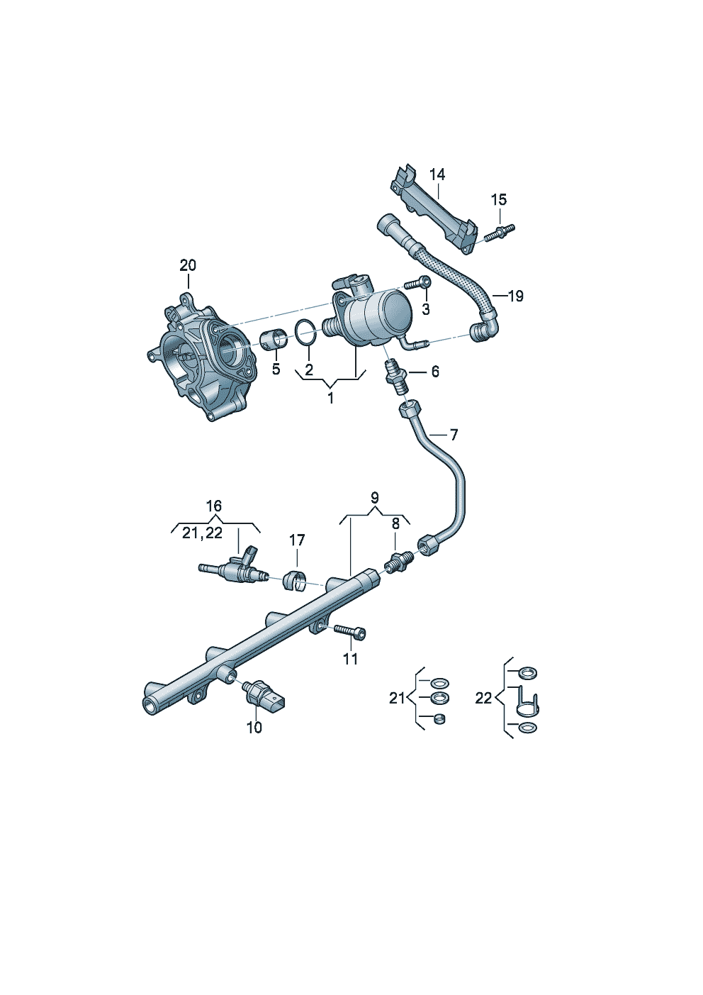 Audi Q5 Sportback (Typ FY) Facelift Fuel pump parts 2017 - 2025 | ETKA ...