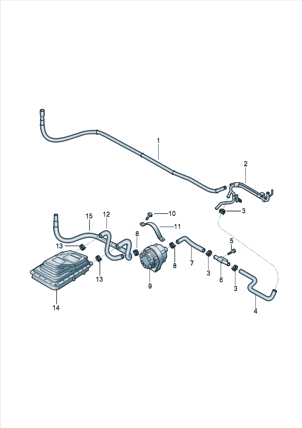Refrigerant hose for Volkswagen-commercial E-Delivery 2022 - 2025 Europe
