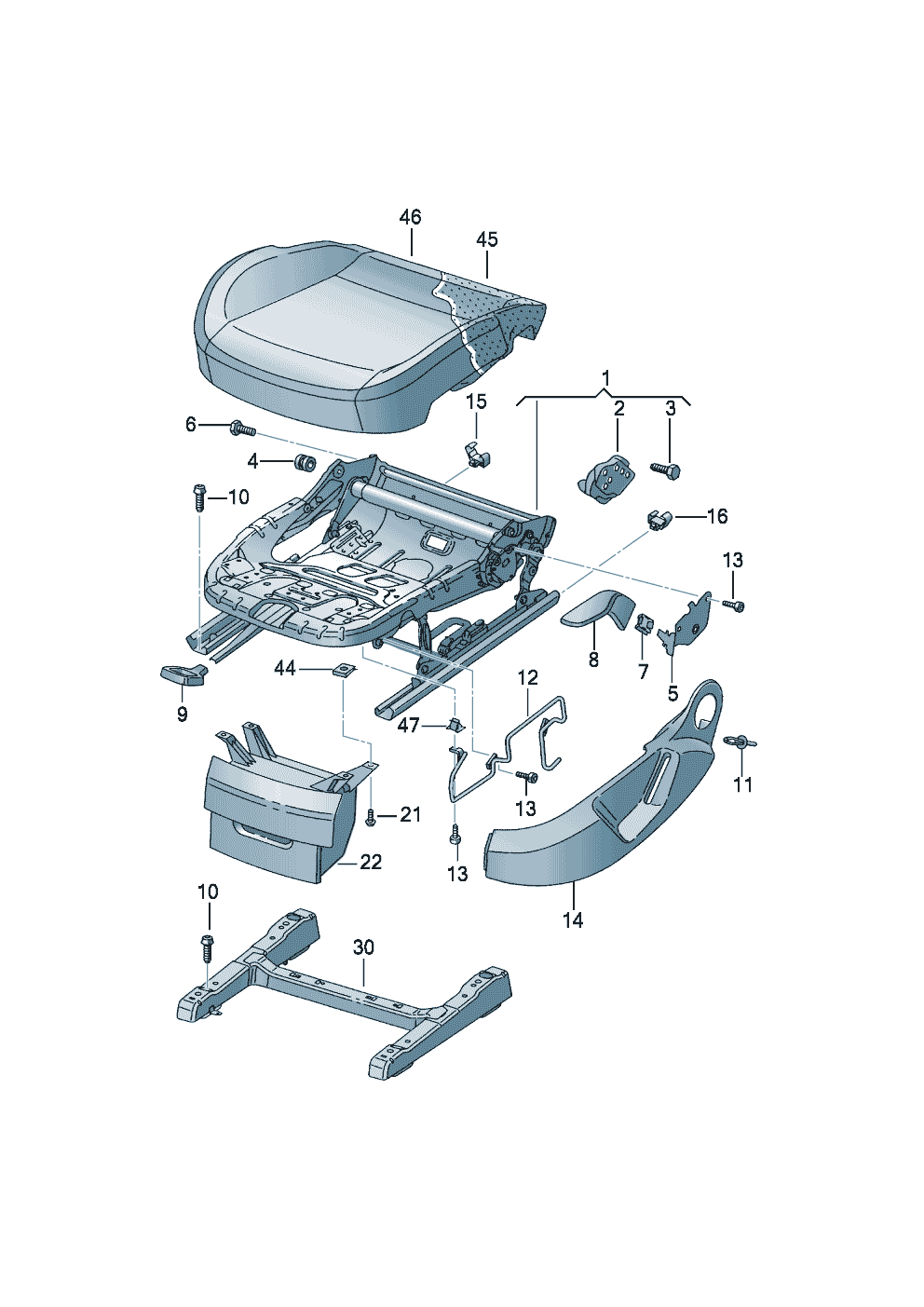 Habillage De Hayon SEAT Altea 5P - Réf 5P9867601B 1UQ, Occasion, Garantie 12 Mois