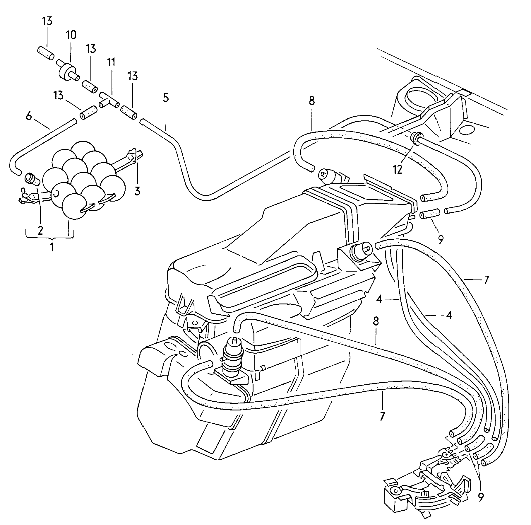 volkswagen-golf-cabriolet-a1-typ-17-vacuum-reservoir-vacuum-hoses