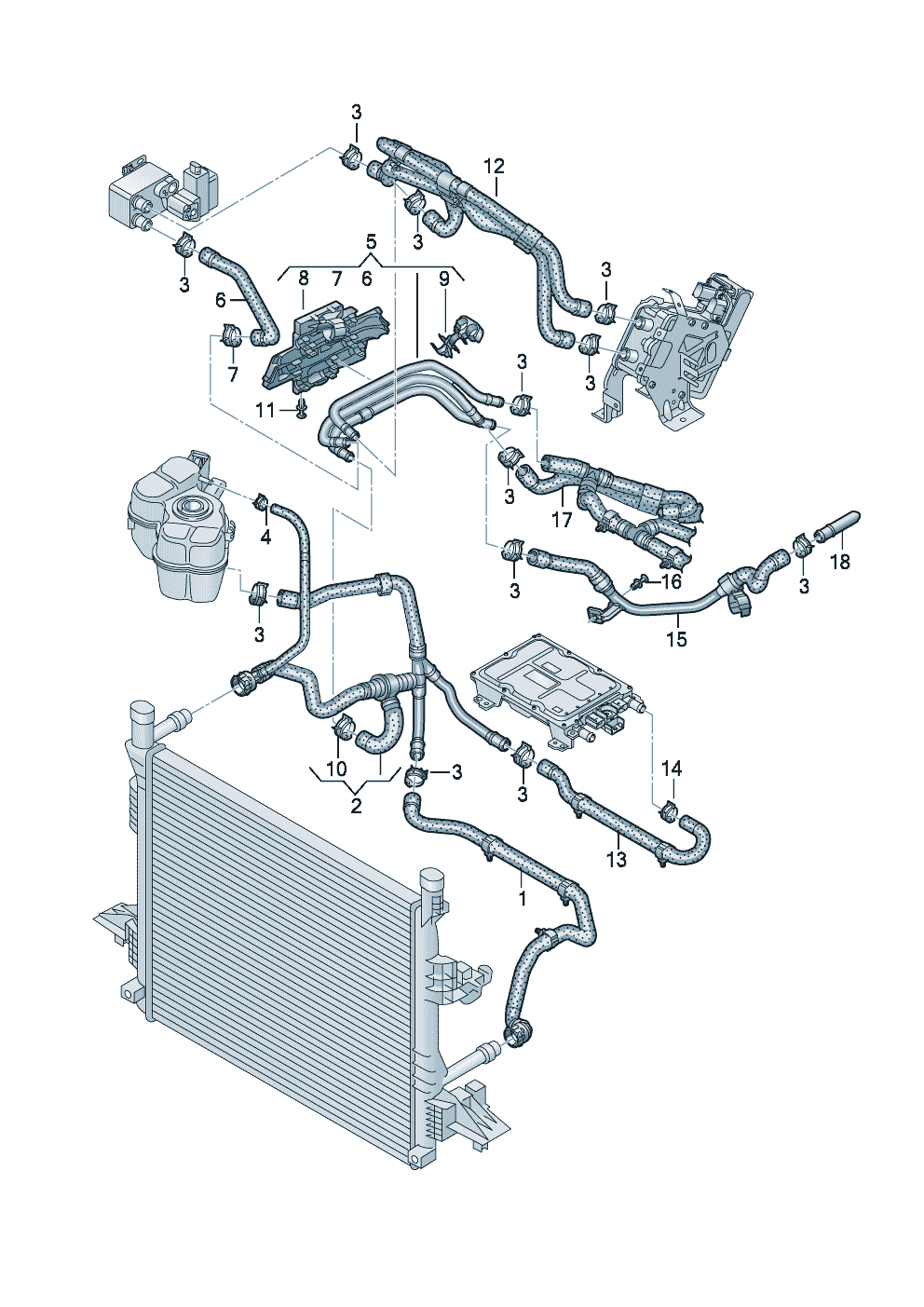 Buy Volkswagen ID.7 (Type ED) Coolant cooling system parts online 2024 ...