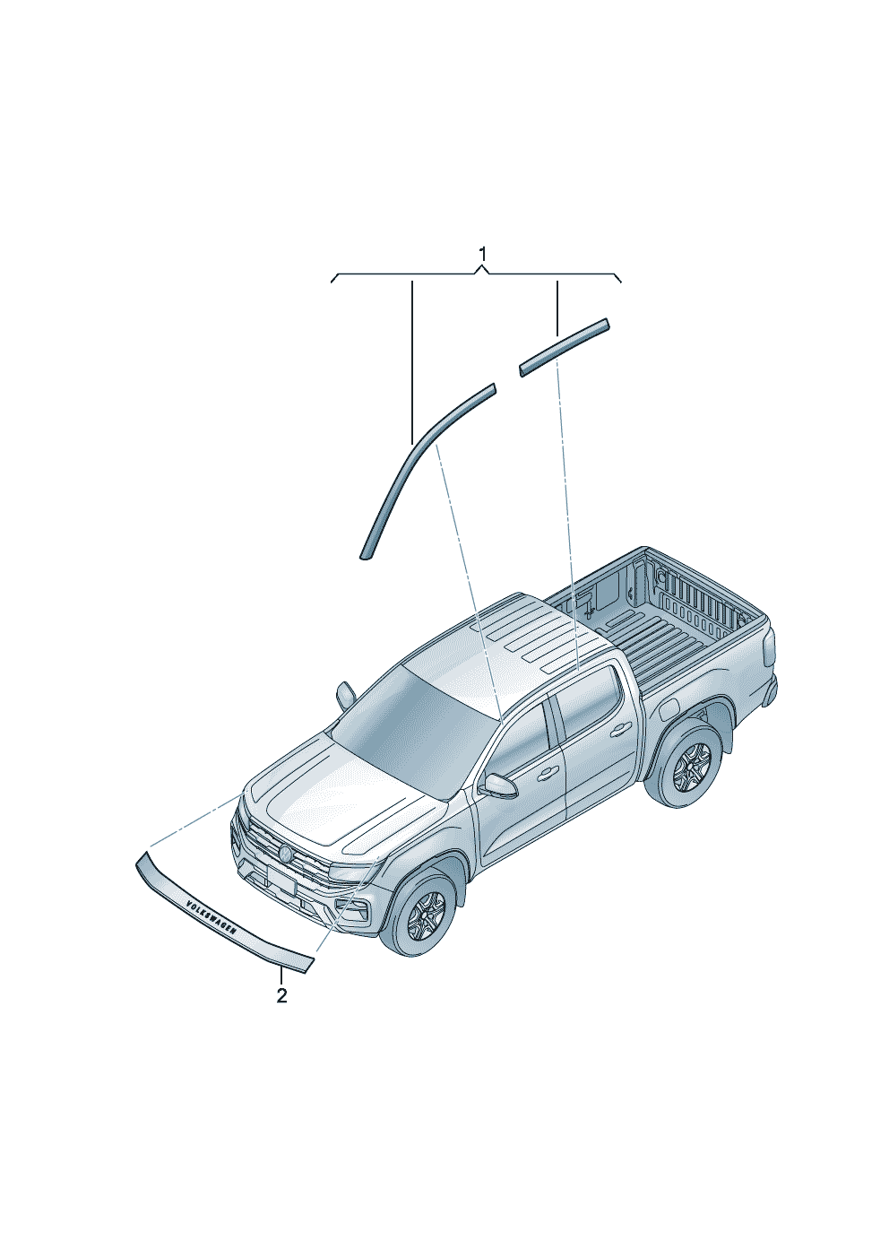 Parts catalog for Volkswagen Amarok T1 2022 - 2025 Brazil