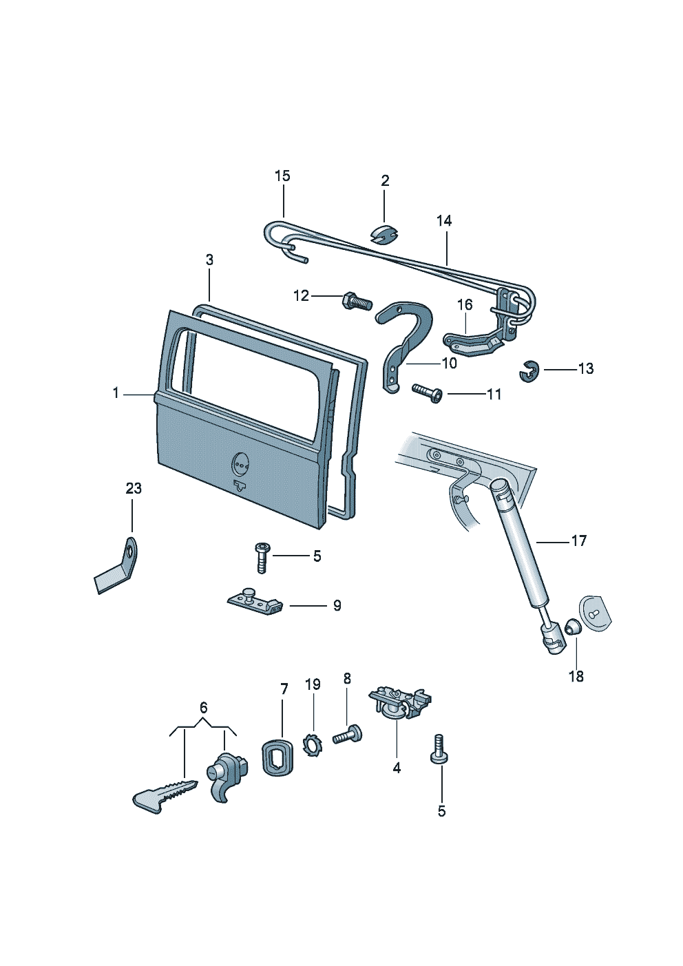 Junta De Portón Trasero Para VW Transporter T5 – WINLAS 7H0 829 193, Fácil De Instalar