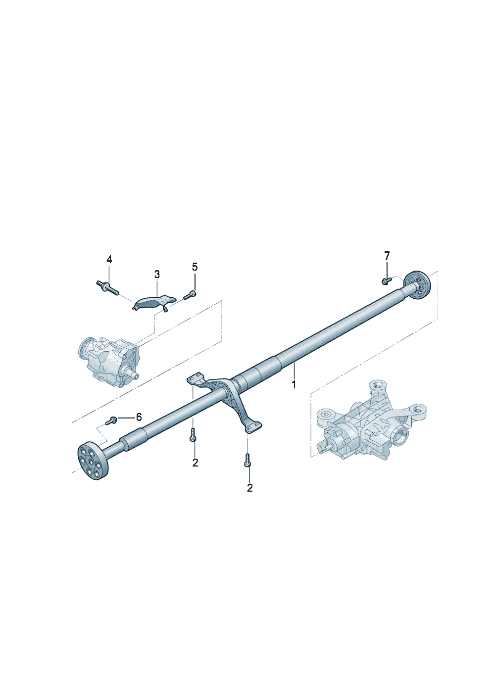 Volkswagen Tiguan L Pro Cardan shaft делови 2024 - 2025 | ETKA Кина  (saic-vw)