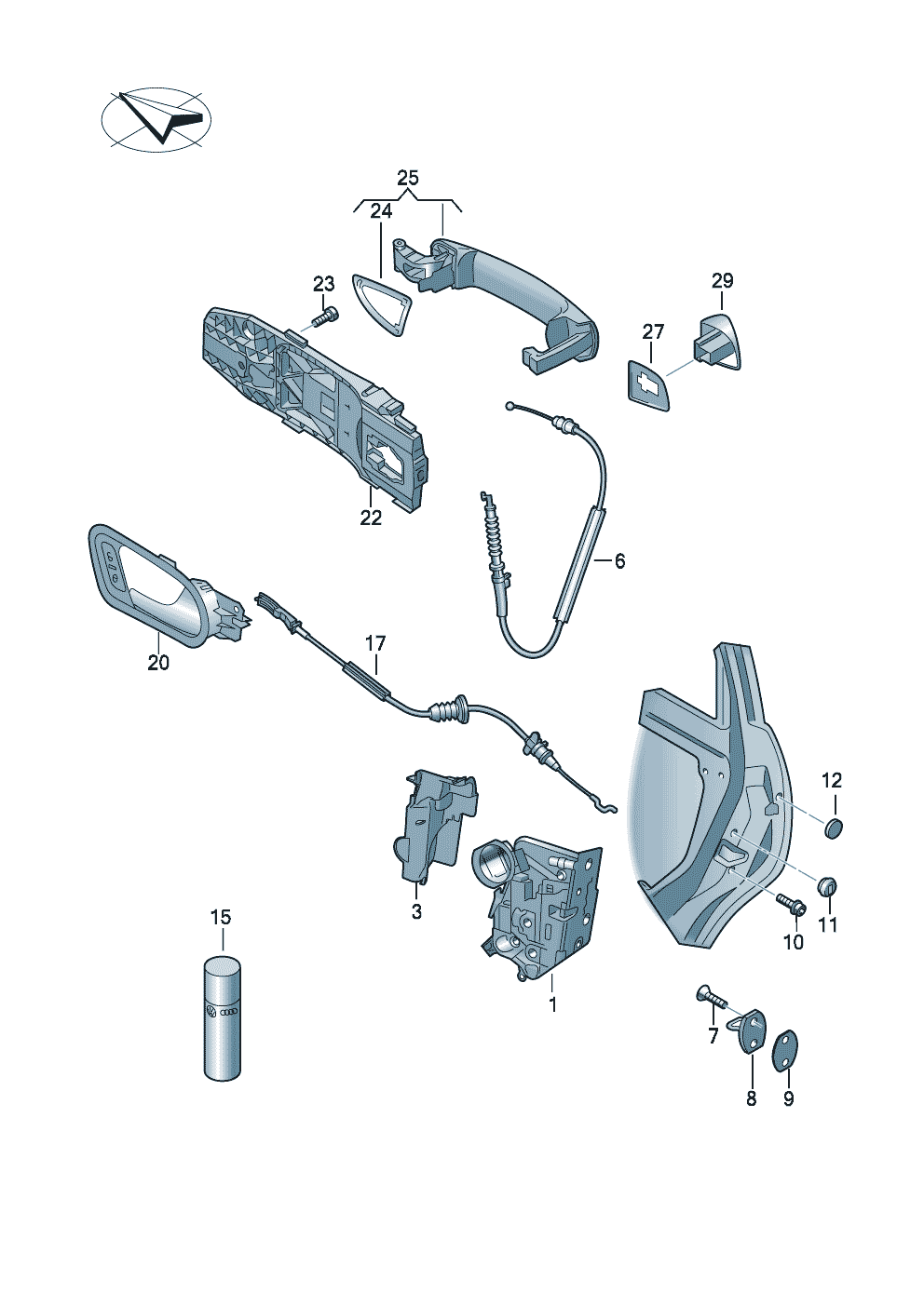 volkswagen-polo-typ-6r-door-lock-inner-actuator-door-handle-exterior