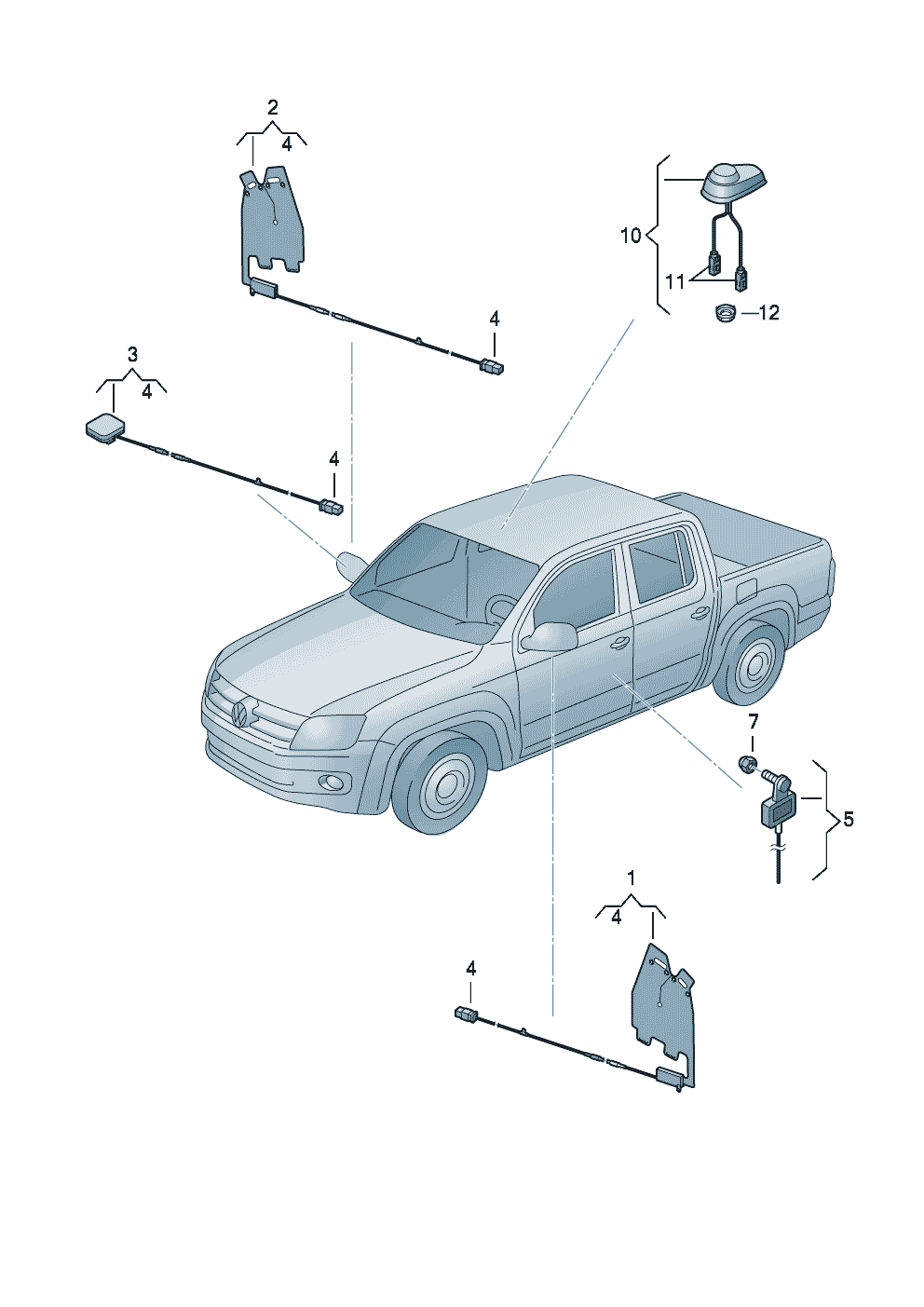 Parts catalog for Volkswagen Amarok 2H 2010 - 2016 Europe