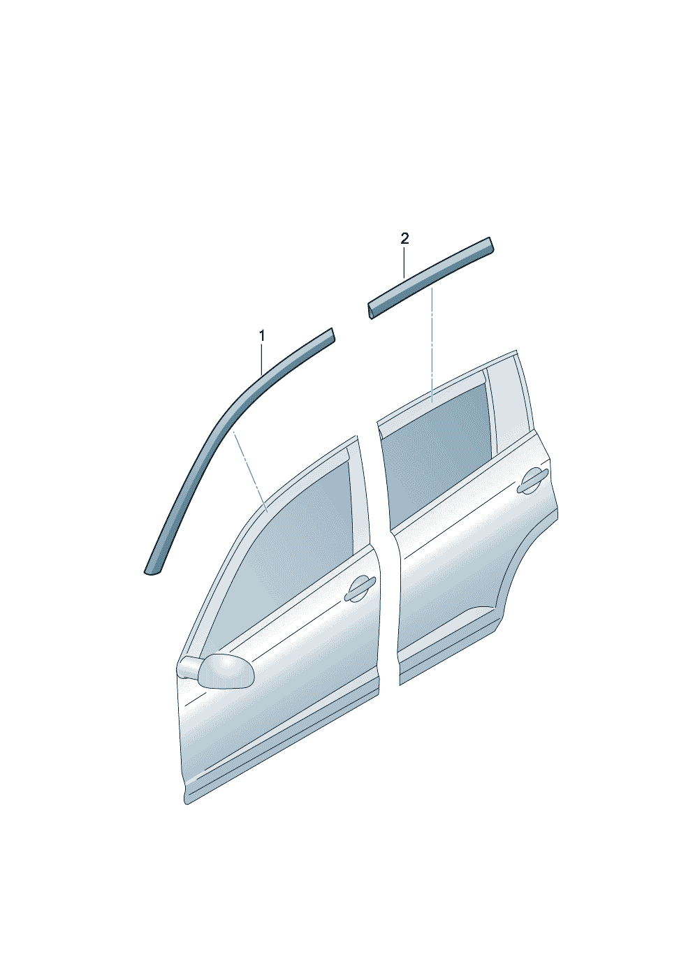 Volkswagen Caddy (Typ 2K) 2nd Facelift 純正アクセサリー ウィンド