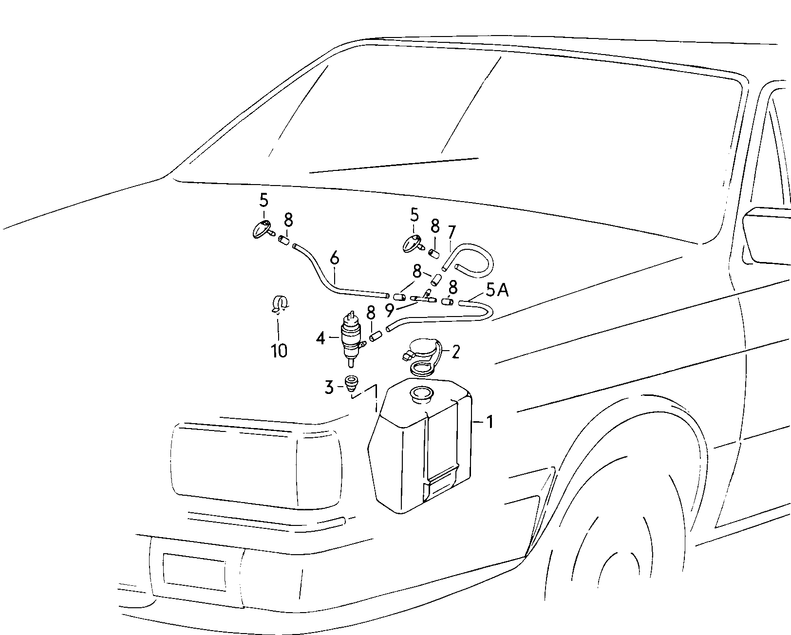 Стеклоомыватель  - Audi Coupe - aco