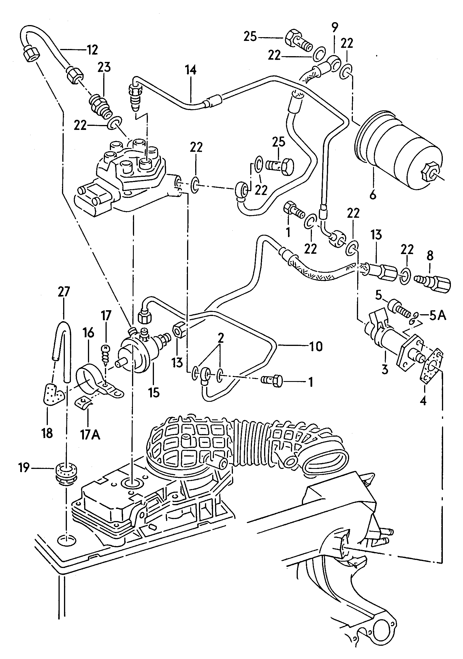 soupape de lancementregulateur de pressiontuyau de carburant 2,0-2,3l - Audi 100/Avant - a100