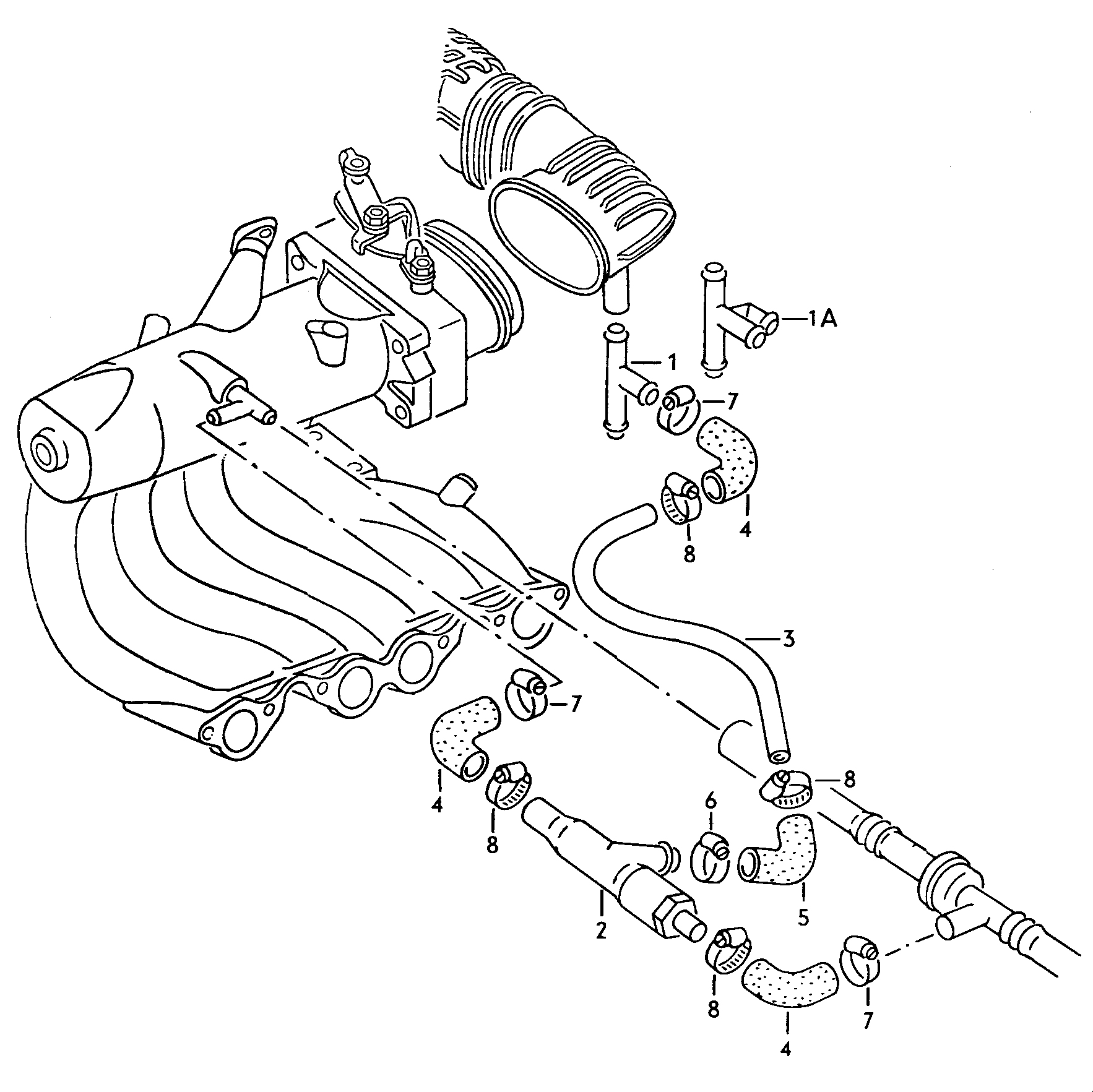 suction jet pump 1.8ltr. - Audi 100/Avant quattro - a10q