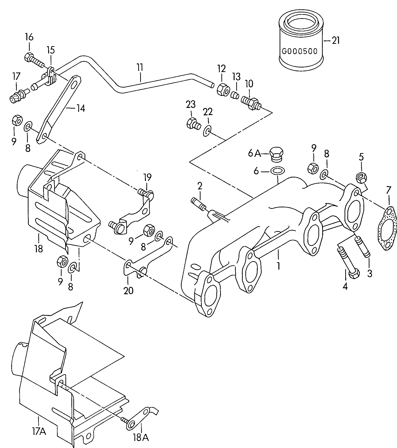Exhaust manifolds 2.0 Ltr. - Audi A6/Avant - a6