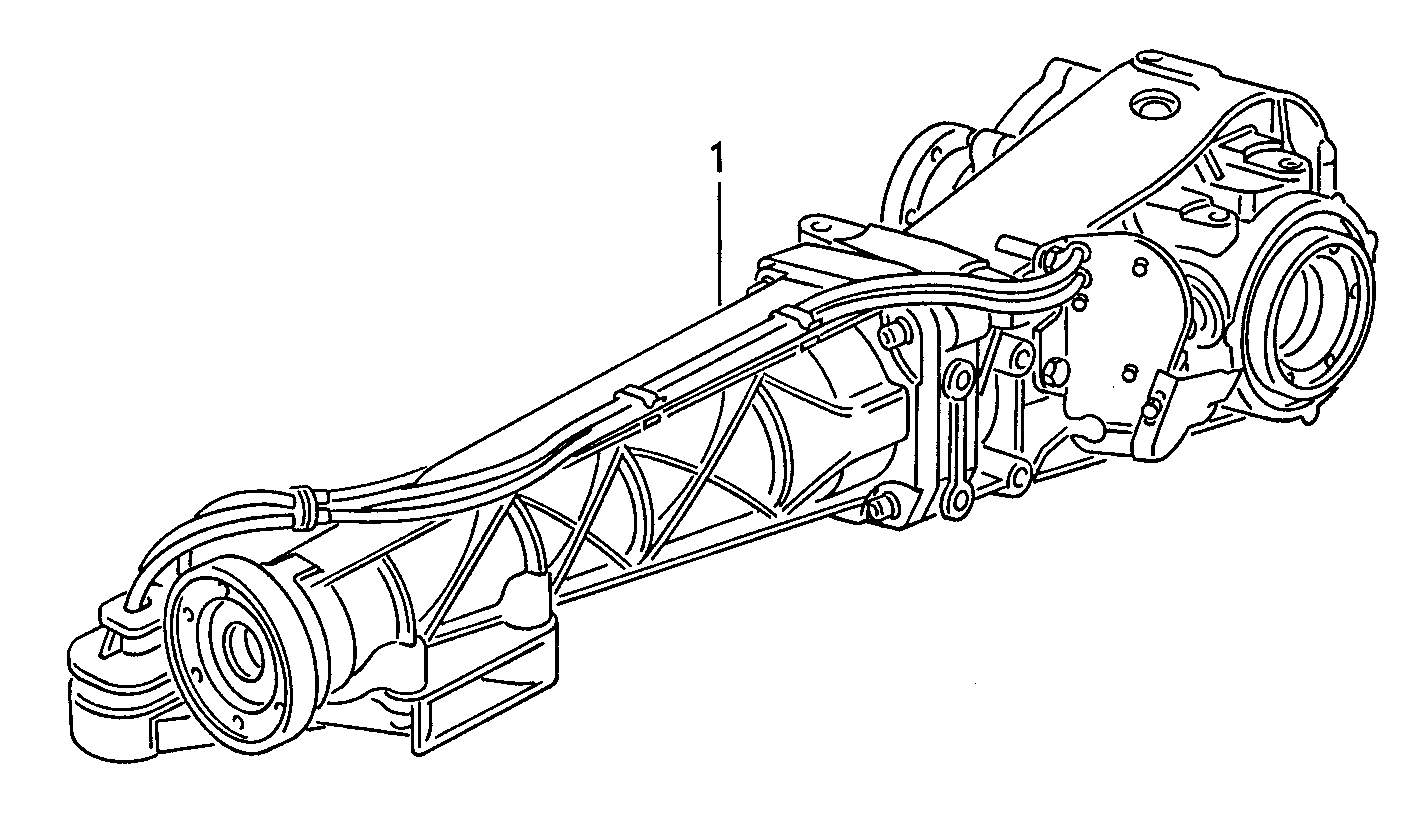 rear axle differential with<br>differential lock  - Audi 80/90/Avant quattro - a80q