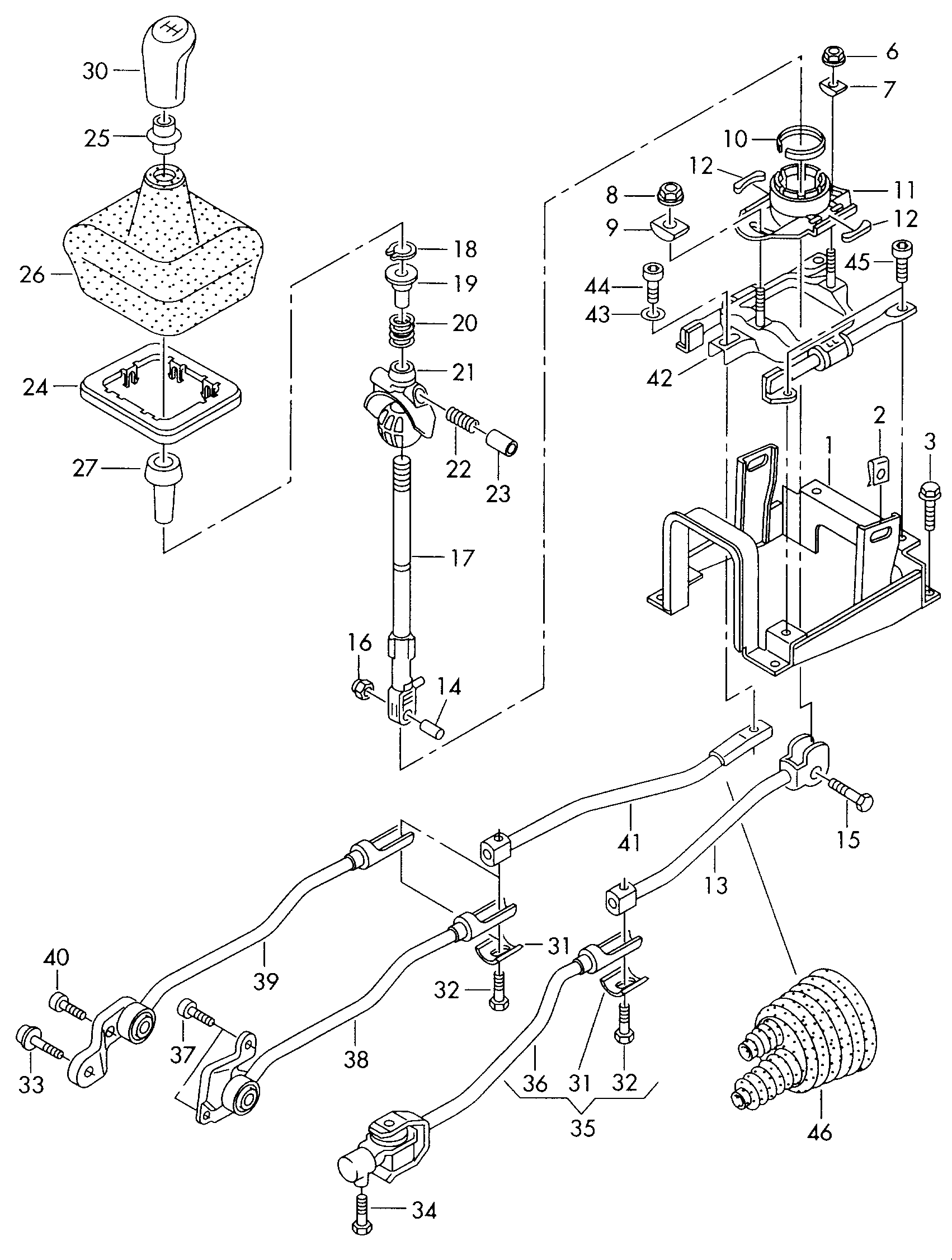 Selector mechanism  - Audi A8 - a8