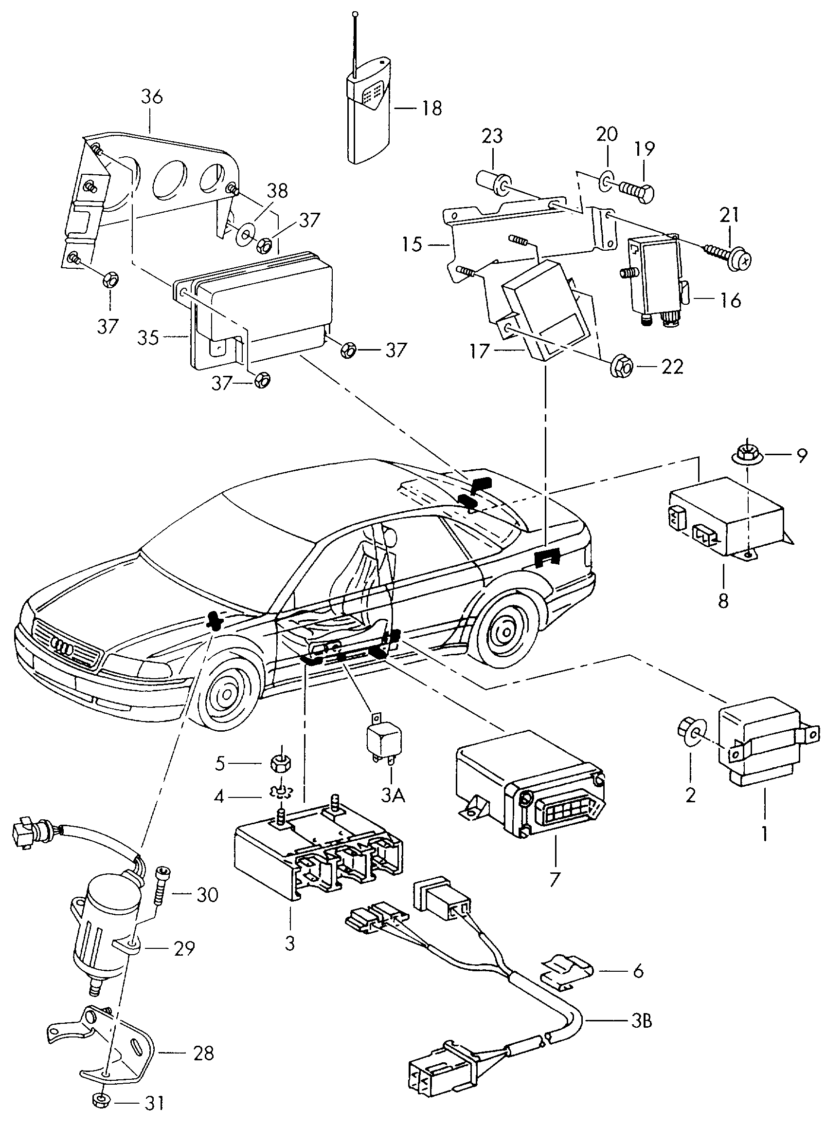 Gaz pedalı konum sensörü  - Audi A8/S8 quattro - a8q