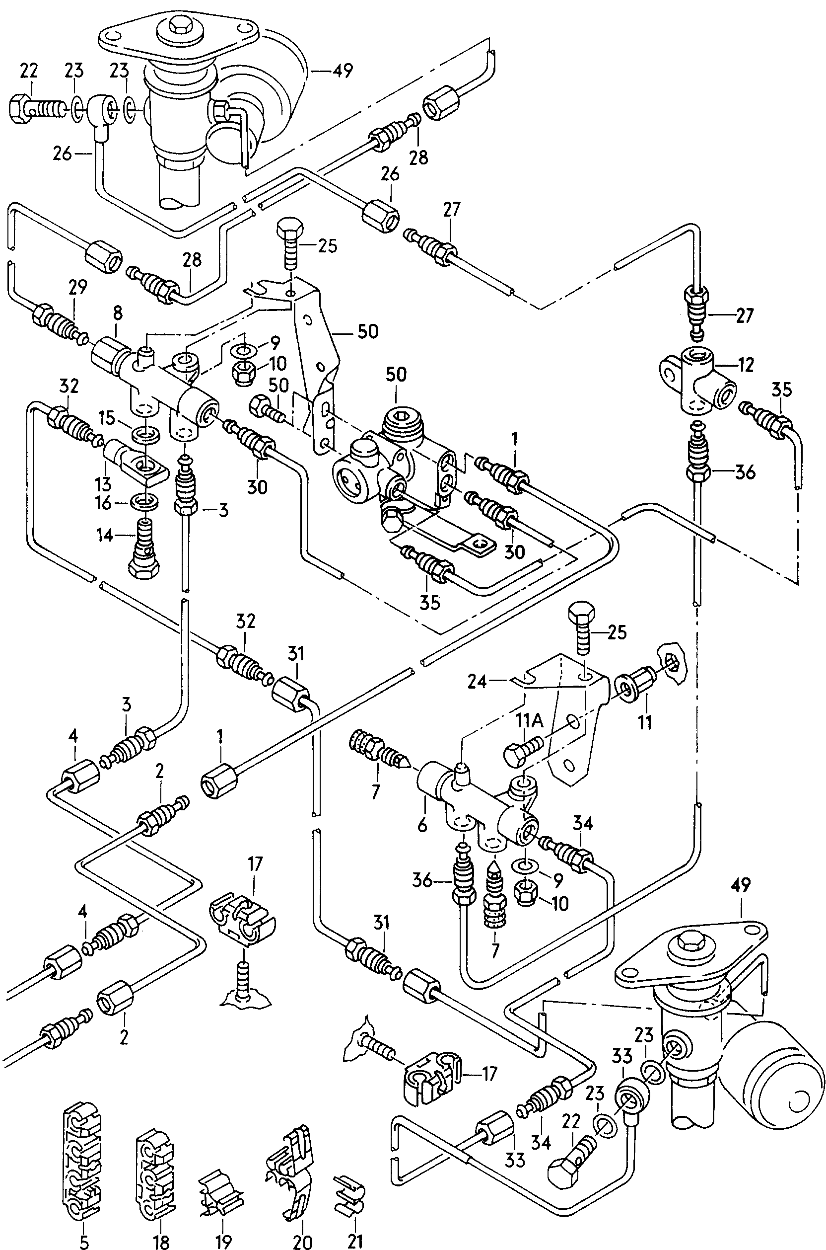 connecting parts for self-<br>levelling rear - Audi A8 - a8