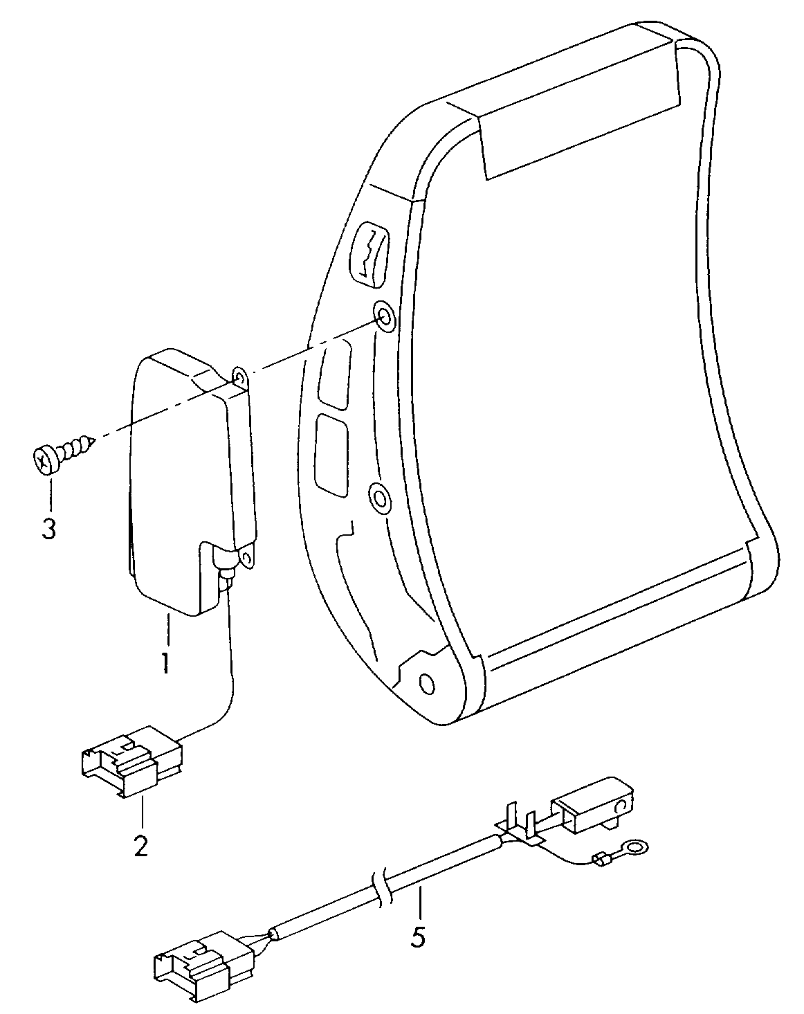 module de sac gonflable lat.  - Audi A4/Avant - a4