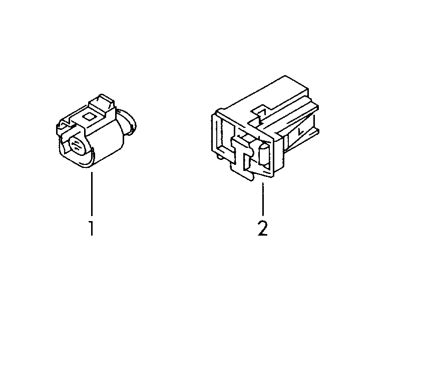 plug housing           See parts bulletin: 1 pin<br> (0-198) - Elekt. Verbind.-Elemente - el