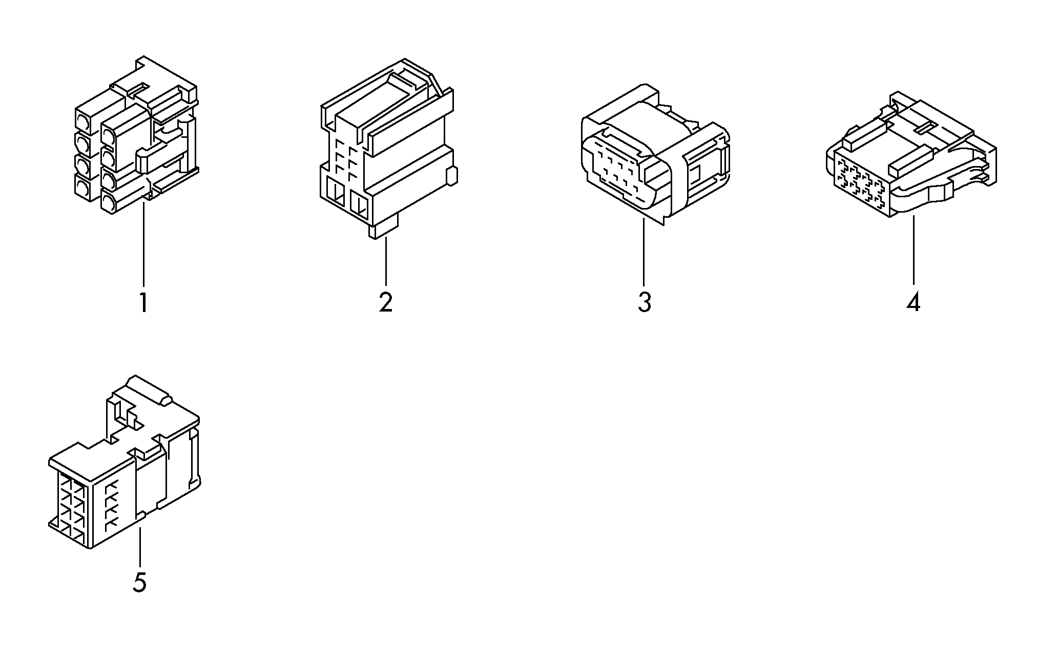 plug housing           See parts bulletin: 8 pin<br> (0-198) - Elekt. Verbind.-Elemente - el