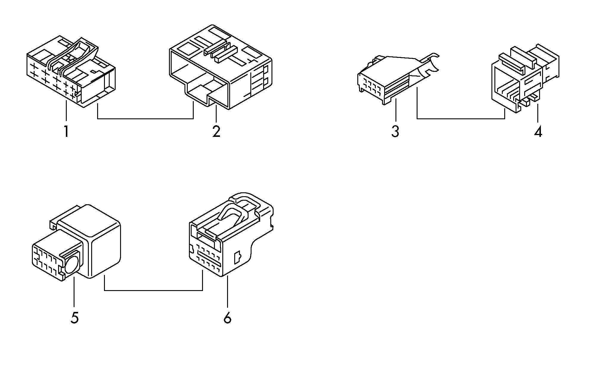 plug housing           See parts bulletin: 10 pin<br> (0-198) - Elekt. Verbind.-Elemente - el