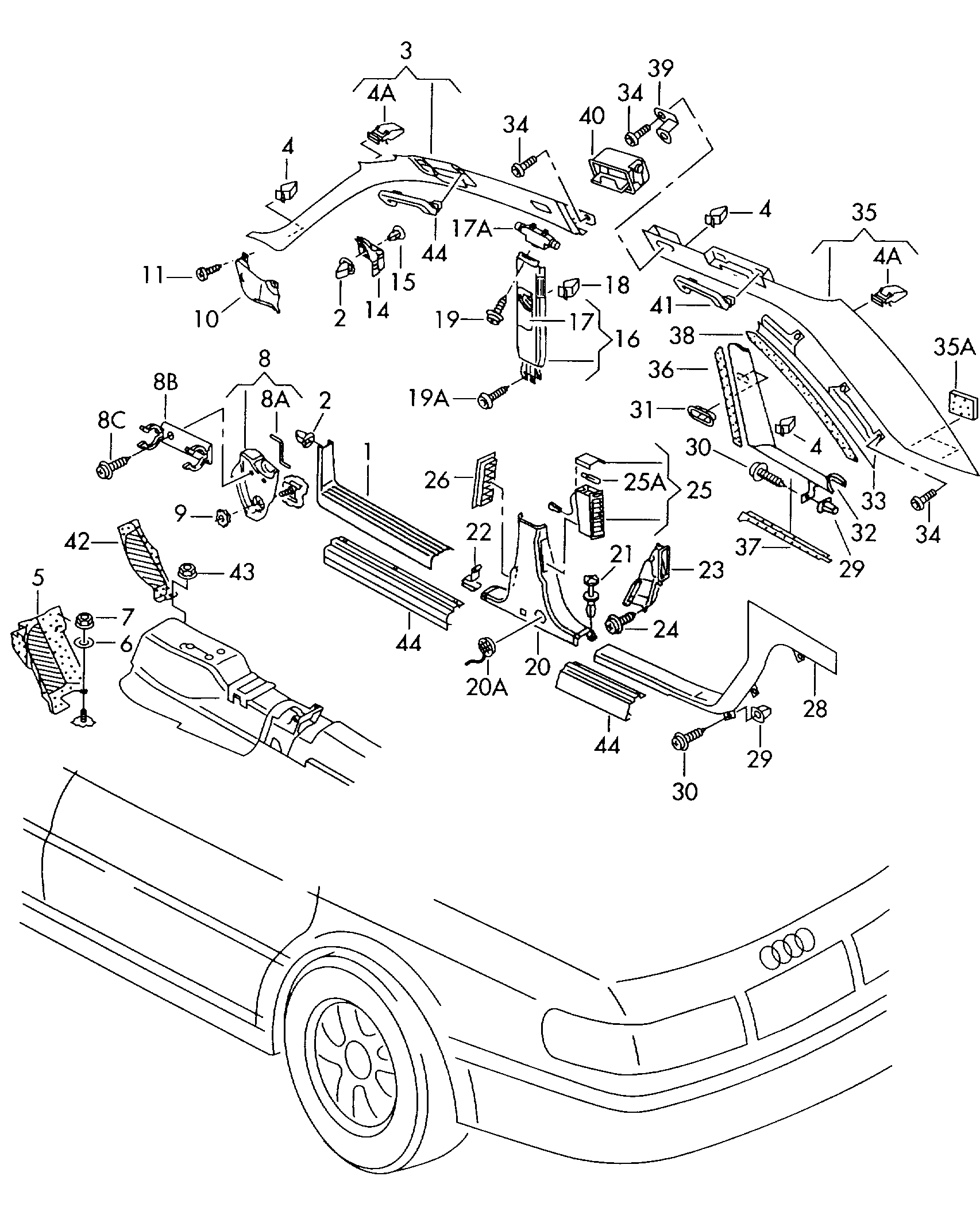 Direk kaplamalarıMarşpiye kaplaması  - Audi A8 - a8