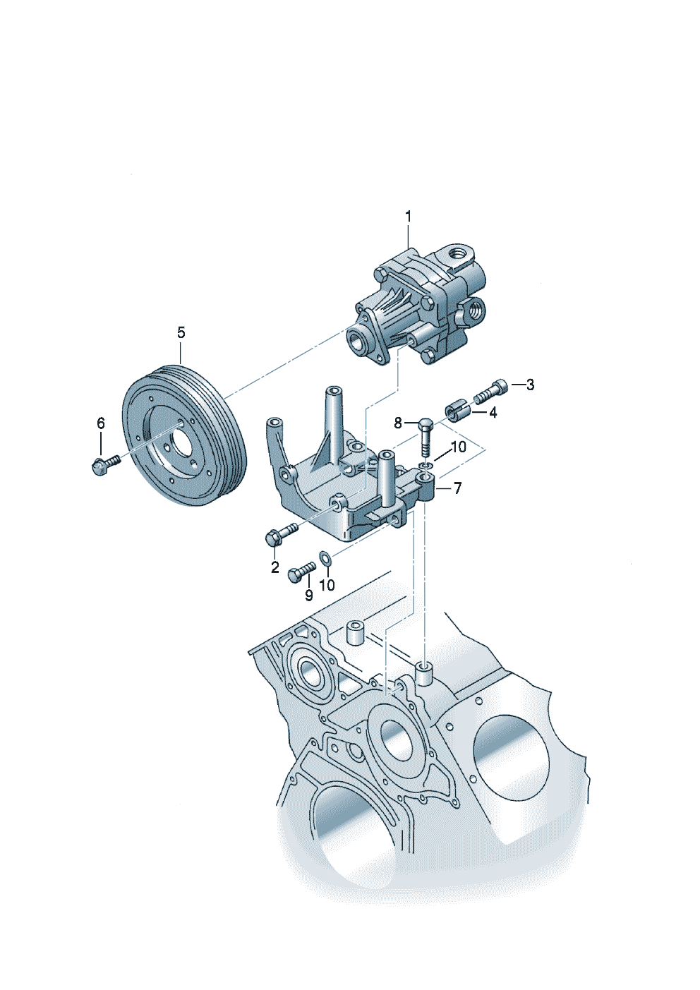 Vane pumpfor power steering 2.8 Ltr.2.6ltr.2.4ltr. - Audi A4/Avant - a4