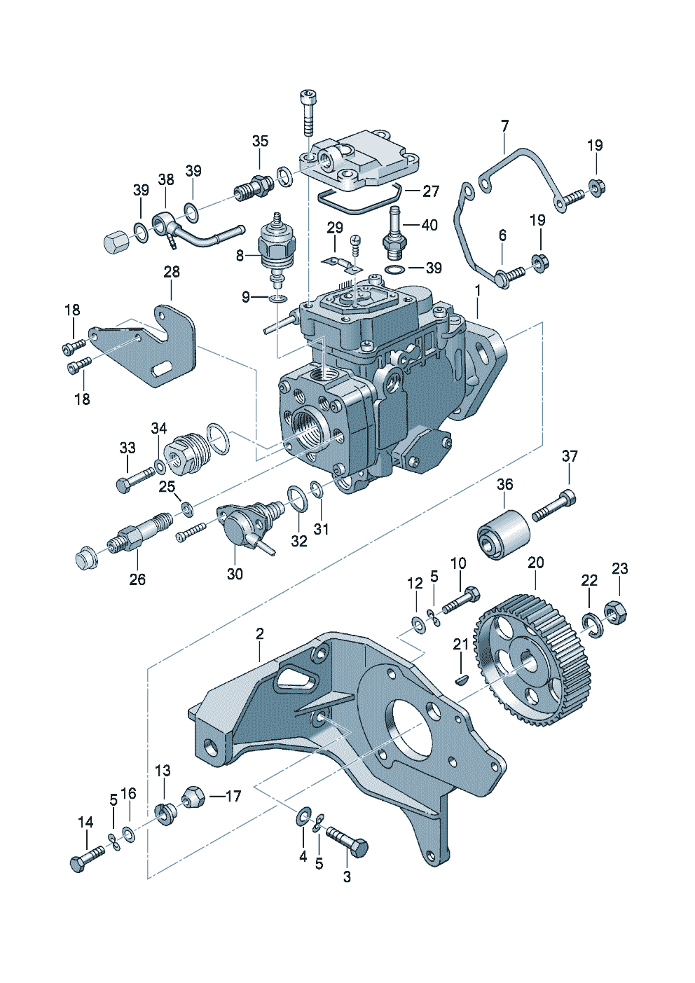 Injection pump 1.9ltr. - Audi A4/S4/Avant - a4q