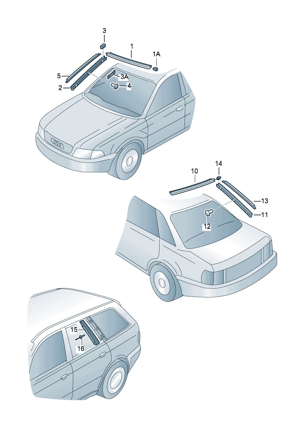 Водоотводящий щиток  - Audi A6/Avant - a6