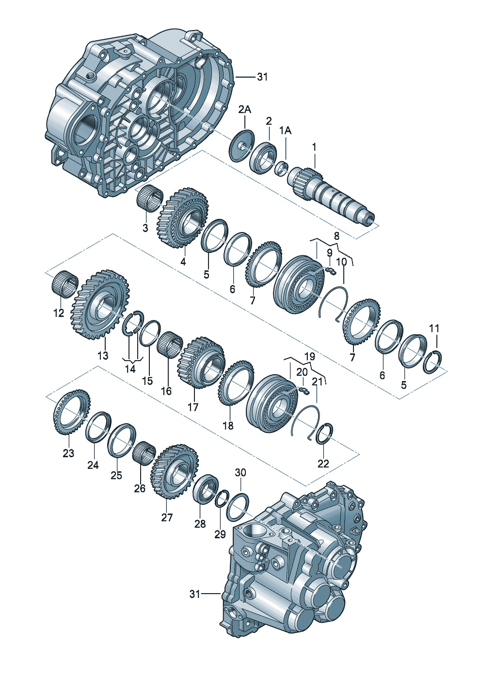 Räder und WellenAbtriebswelle6-Gang-Schaltgetriebe 2,0Ltr.1.-4.Gang - Audi A3/S3/Sportb./Lim./qu. - a3