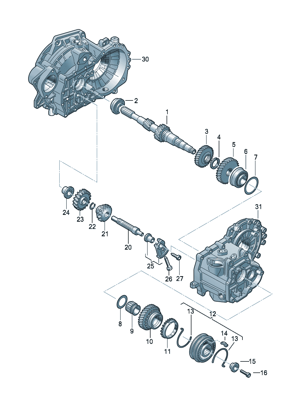 Räder und WellenAntriebswelle5-Gang-Schaltgetriebefür Allradantrieb  - Audi A3/S3/Sportb./Lim./qu. - a3