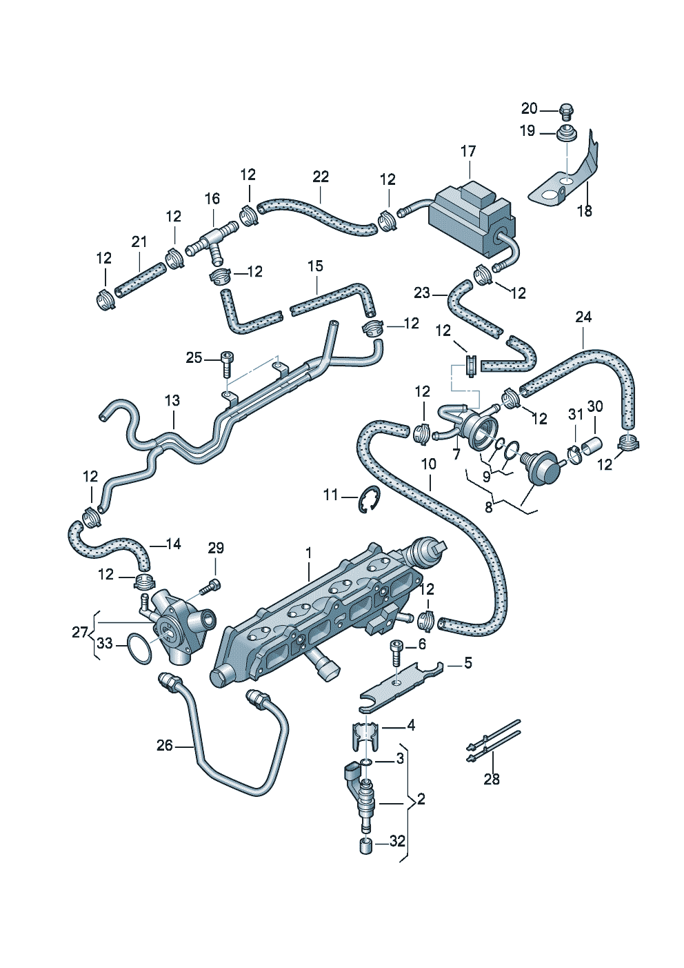 KraftstoffverteilerKraftstoffpumpe 1,6Ltr. - Audi A2 - a2