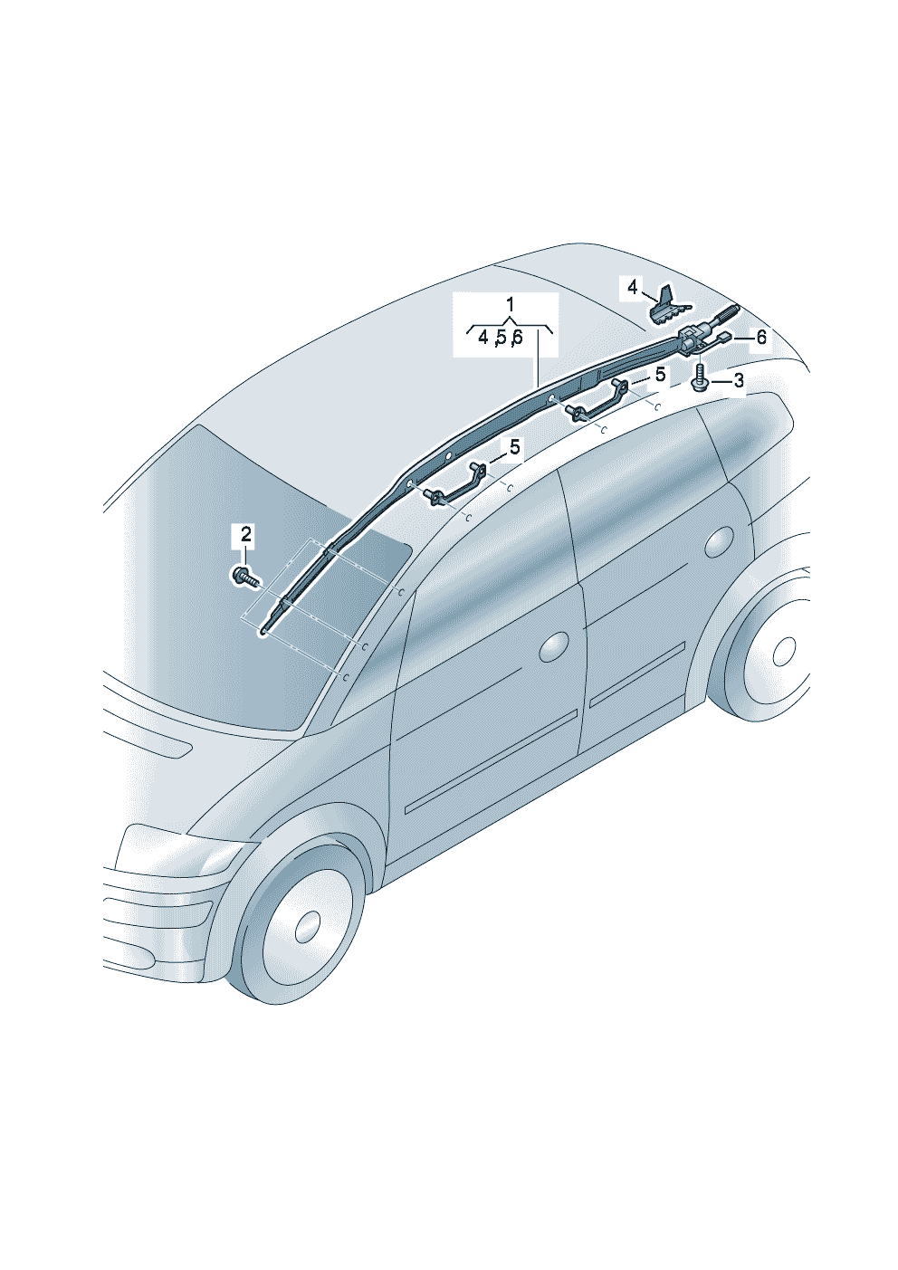 Модуль верхней ПБ  - Audi A2 - a2