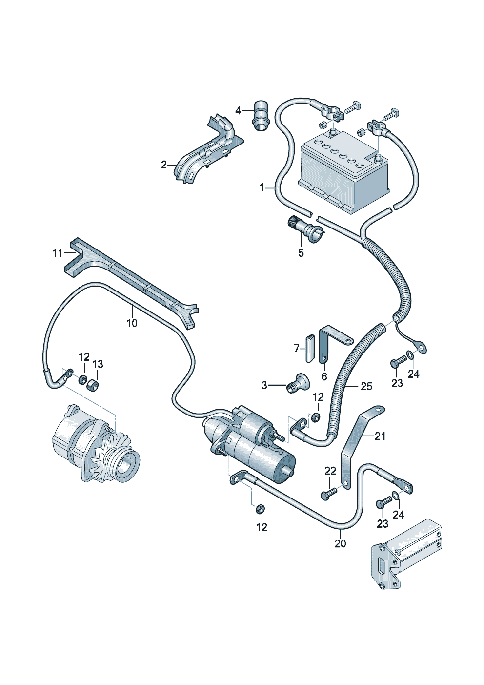 Провод массы  - Audi A2 - a2