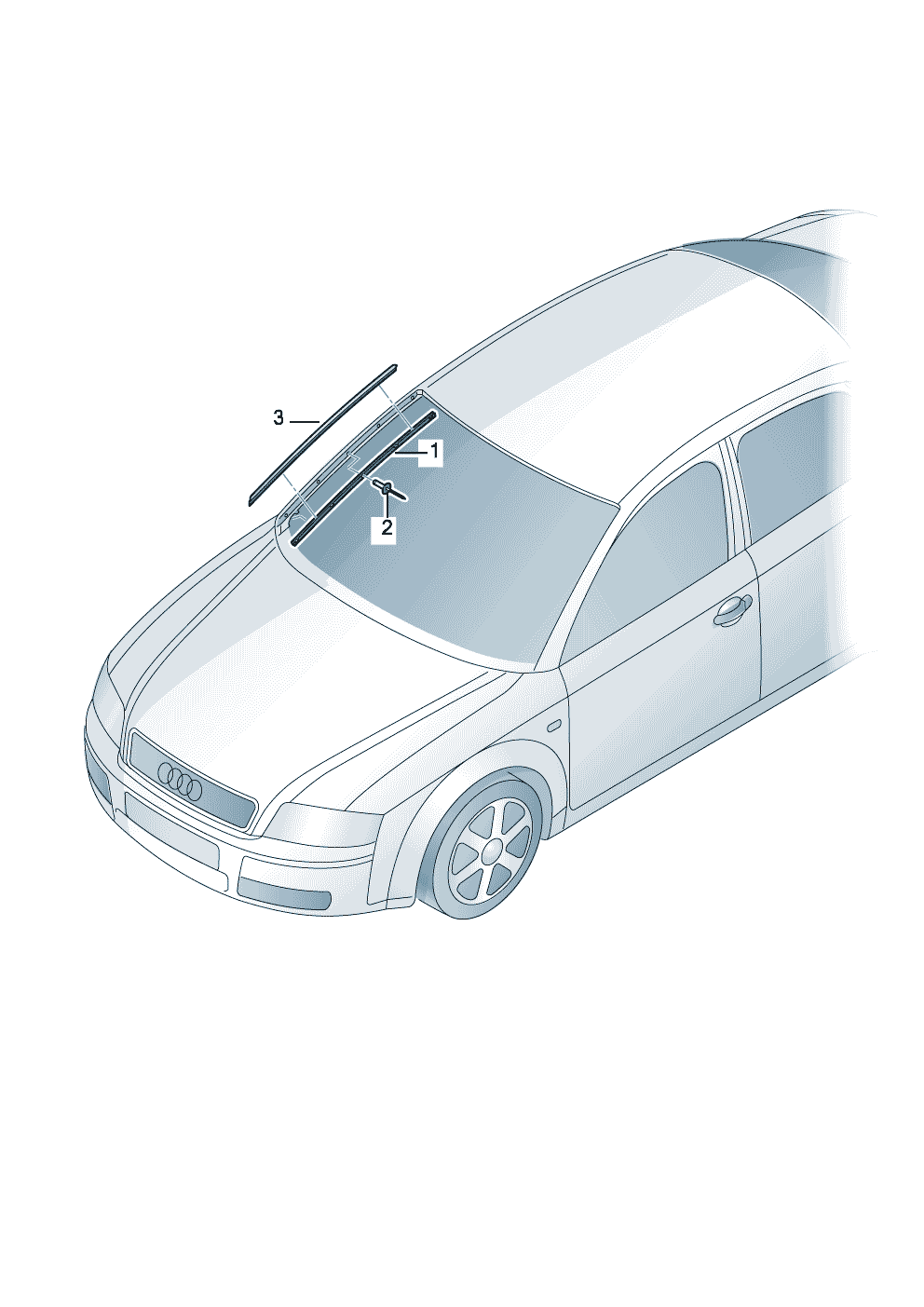 Sıkıştır. çıtasıSu seperatör  - Audi A4/Avant - a4