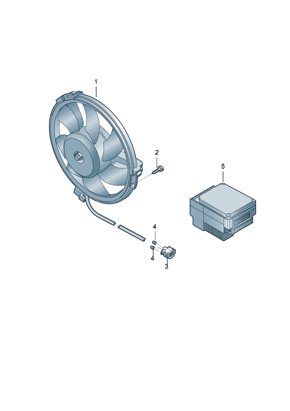 БУ вентилятора радиатора<br> для а/м с<br>прицепом  - Audi A4/S4 Cabrio./qu. - aa4c