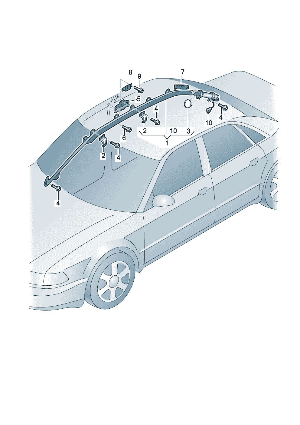Head airbag unit  - Audi A6/S6/Avant quattro - a6q
