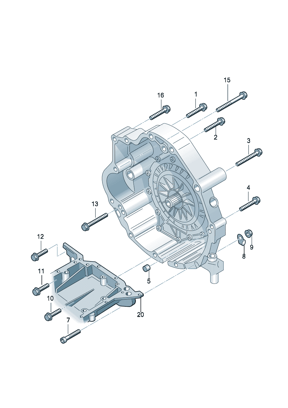 Детали крепления для двигателя<br>и КПдля 6-ступенчатой АКП 3,2 л.   Индекс КП.: - Audi A8 - a8