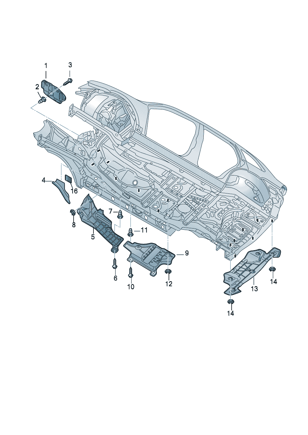 Теплозащитный экран  - Audi Q7 - aq7