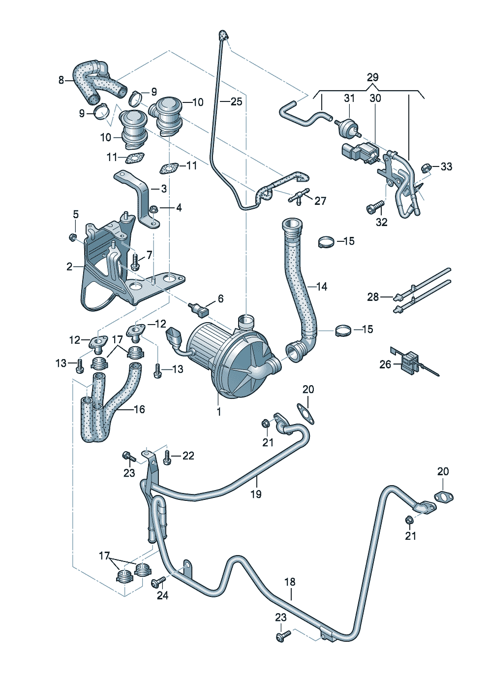 Secondary air pump 5.2Ltr. - Audi A8 - a8