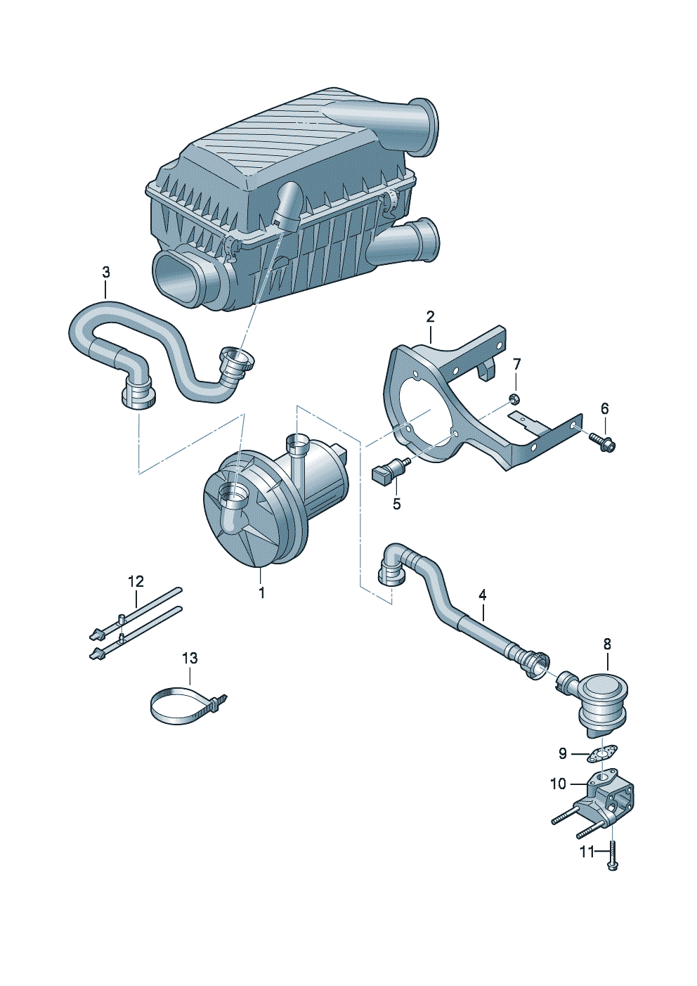Secondary air pump 1.6ltr. - Audi A3/S3/Sportb./Lim./qu. - a3