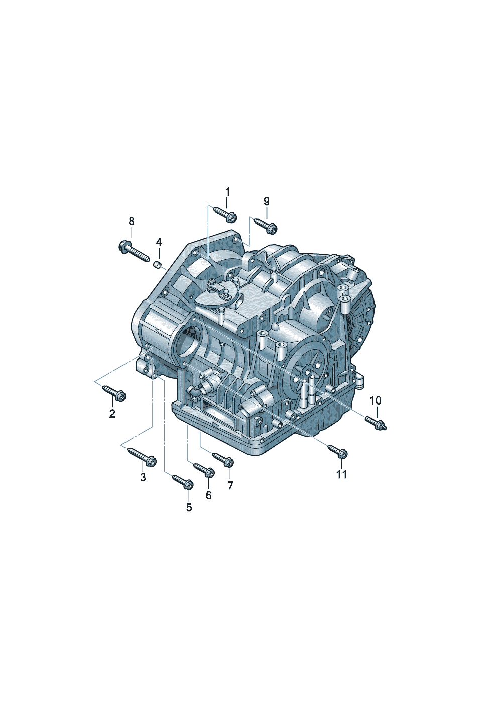 Детали крепления для двигателя<br>и КП6-ступенчатая АКП  - Audi TT/TTS Coupe/Roadster - att