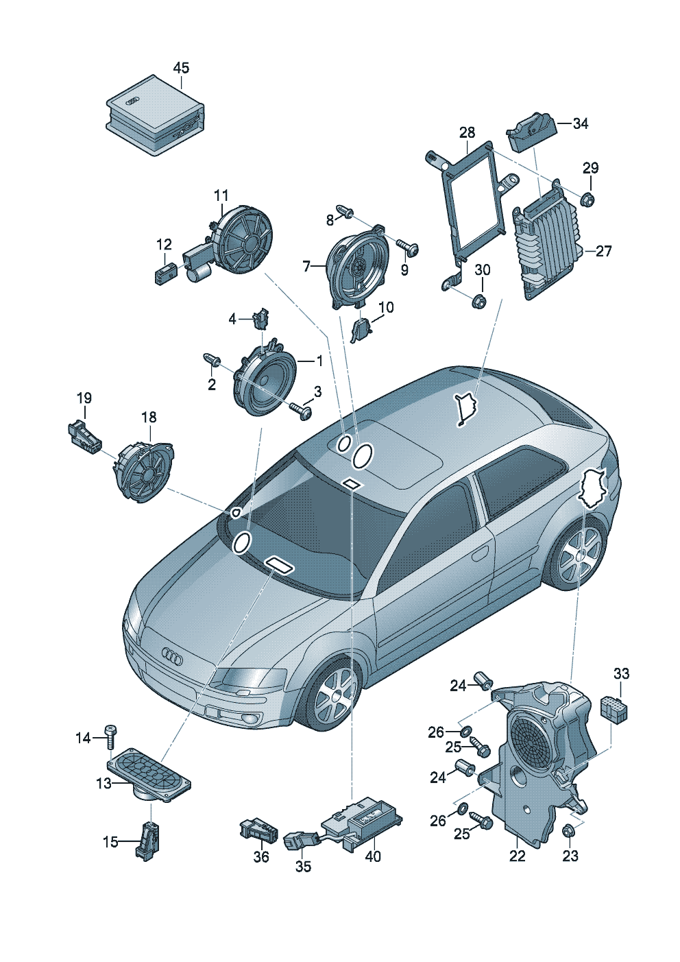 Amplifiers  - Audi A3/S3/Sportb./Lim./qu. - a3