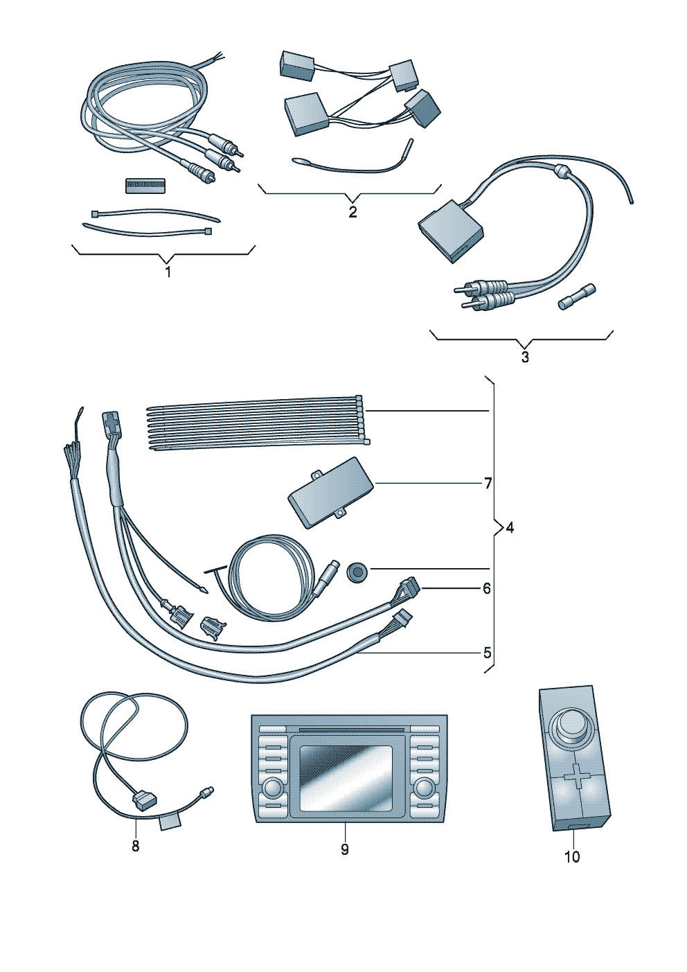 Genuine accessoriesAdapter cable loom<br/>No FI function possible  - Audi Cabriolet - aca